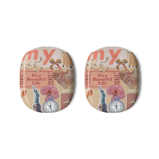 AirPod Max Case — Vintage Collage "It's a Beautiful Life" Design