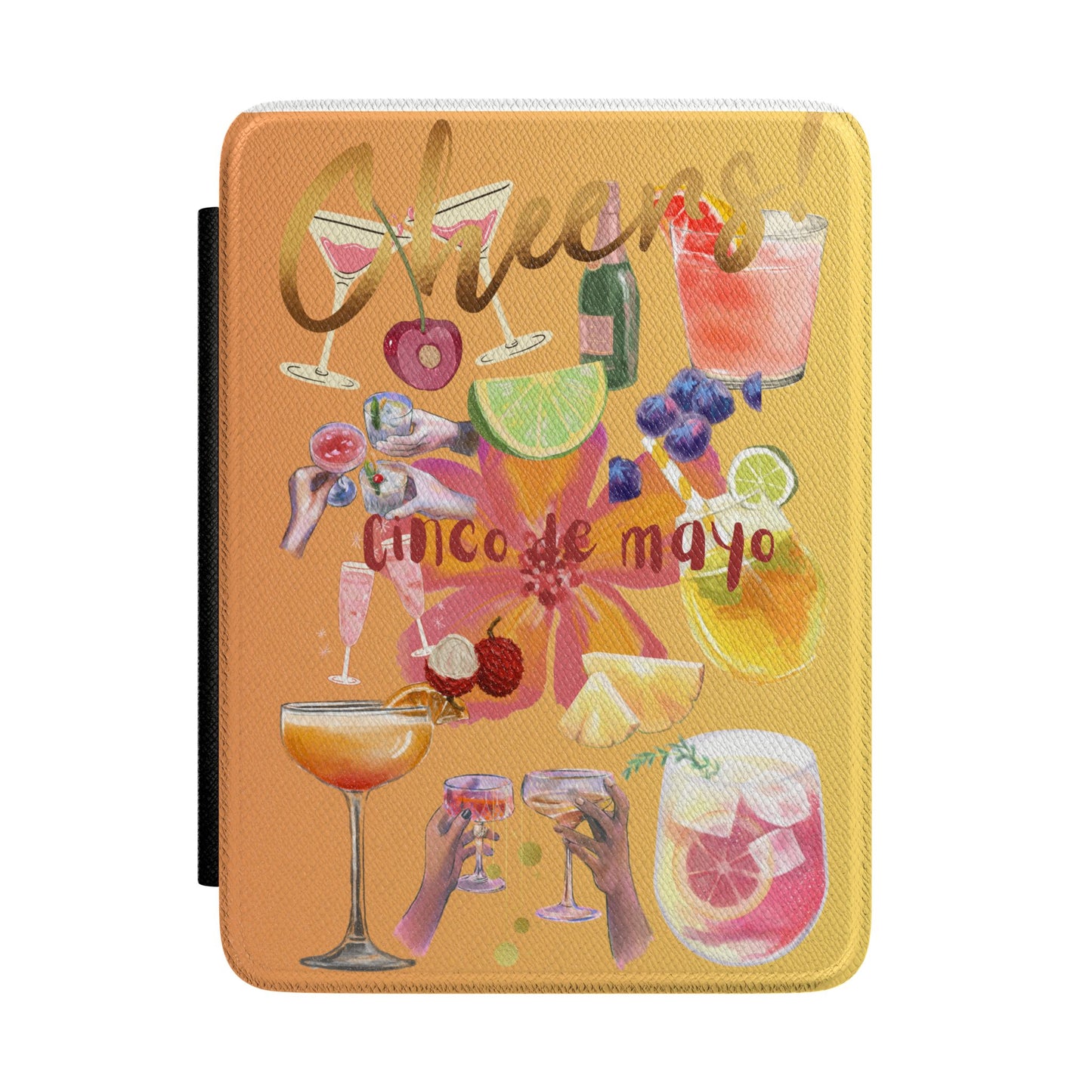 Cocktail Vibes Kindle Case — Tropical Drinks & 'Un Cóctel de Mayo' Design